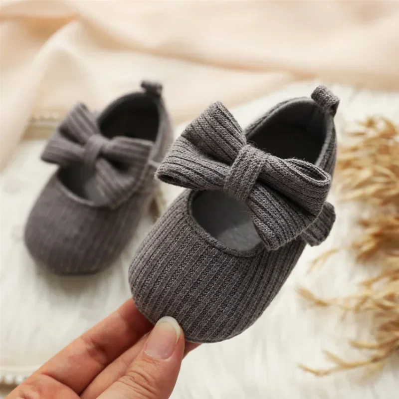 0-1 Years Old Wool Girl Baby Shoes Soft-soled Princess Baby Shoes Comfortable Bow Toddler Shoe Cute and Stylish 4