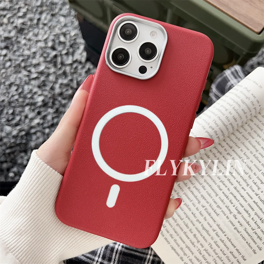 Luxury Litchi Leather Magnetic Shock Absorbent Protective Case