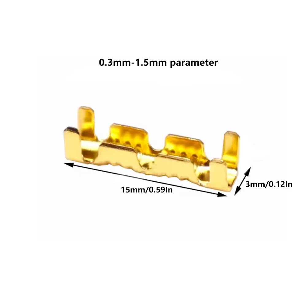 Wire Connectors 60/120PCS 453U-shaped Electrical Cable Tab Cold Insert Small Ceeth Terminal 0.3-2.5mm&sup2;
