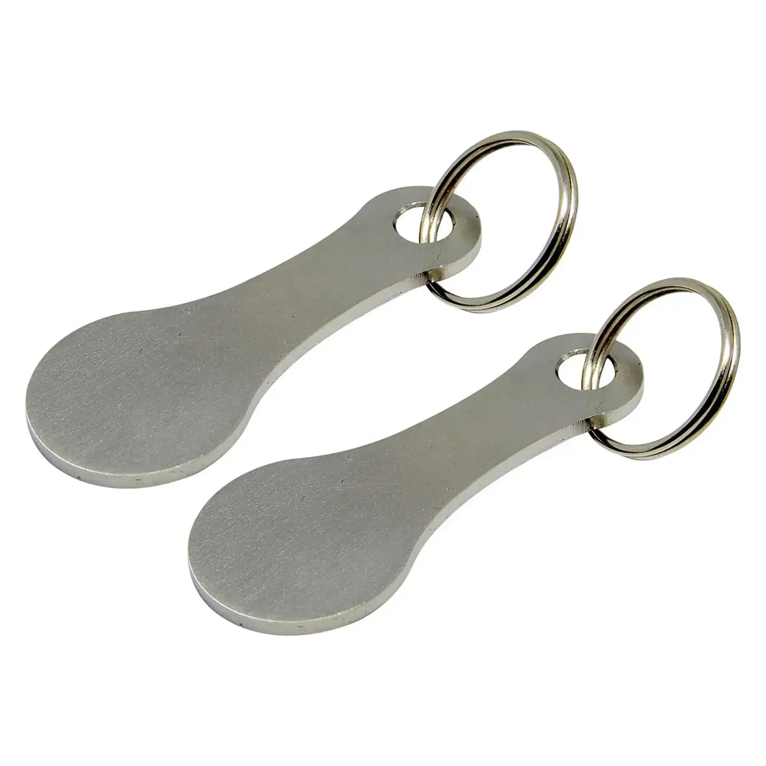 1-3pcs Shopping Cart Token Hard Portable Key Ring Metallic Stainless Steel Keychain for Key Hook Practical Daily Use Accessories
