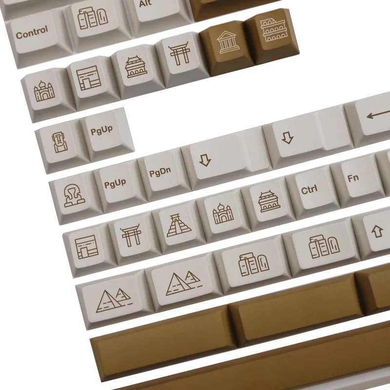 142 Keys GMK Civilizations Keycaps Cherry Profile PBT Dye