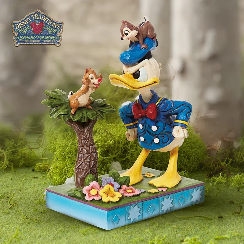 

Disney Pendant Chip 'N' Dale And Donald Duck Figure Anime Cute Decoration Desktop Ornaments Toys Creative Birthday Gift