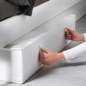 Contenitore Pieghevole per Sotto il Letto con Coperchio a Cerniera Sigillata, Utilizzo Ottimizzato dello Spazio Sotto il Letto della Camera da Letto