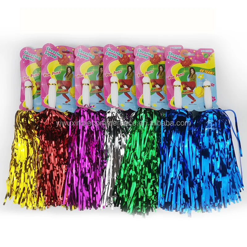 Factory Sale Blue Cheer Squad Pompoms Cheerleading Pom Poms Party Dancer