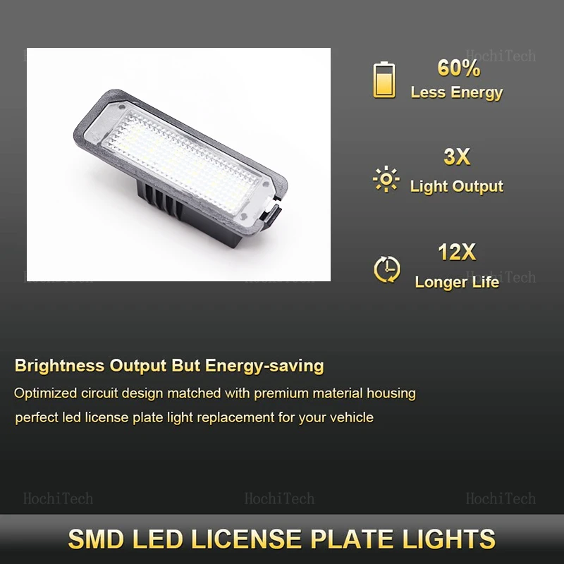 รูปสินค้า แผ่นไฟ LED ตกแต่งรถยนต์ 2 ชิ้น สำหรับรถยนต์หลายรุ่น