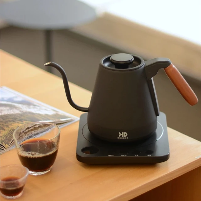 1500W Electric Kettle Gooseneck Hand Brew Coffee Pot Teapot 304