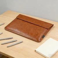 Étui pour ordinateur portable en cuir PU, design simple, 13/14/15/16 pouces, pour M1 MacBook Air 13.6 Pro 14 16, pochette pour ordinateur portable HP Dell Huawei 2