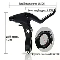 Kit de frein à patin pour vélo avec plaquettes de frein, kit de frein à traction linéaire pour vélos de route et BMX 6