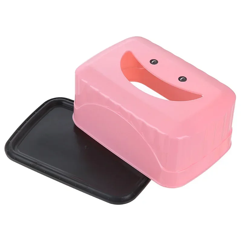 1Pcs Cute PP Smile Face Tissue Holder Case Wet Tissue Napkin Box Baby Wipes Storage Case Home Room Storage Organizer