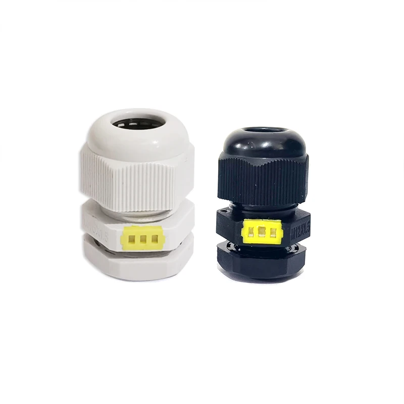 10 Pieces Nylon Plastic Cable Waterproof and Breathable Joint M12 M16 M20 Breathable Valve Respirator Gran Head Fixing Head