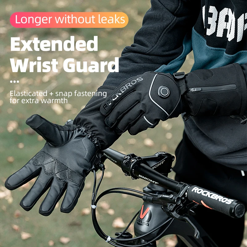 ROCKBROS Guanti Da Bicicletta Guanti Invernali Caldi Da Moto Guanti Da Ciclismo Con Da Intere Touch Screen Guanti Sportivi Da Sci Guanti Termici Da Escursionismo - Foto 13