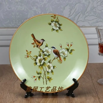 Ceramic Decorative Hanging Plate – Artistic Wall Display for Living Room & Entryway 1