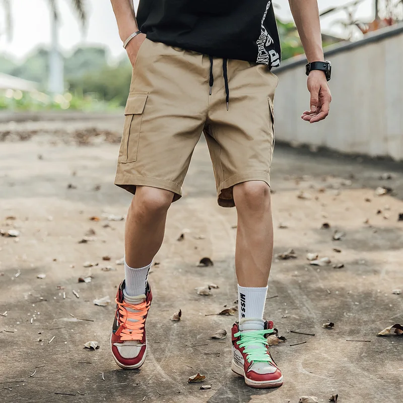 Overalls Shorts Summer Versatile Pants Men's Loose Five Pants Korean Casual Pants
