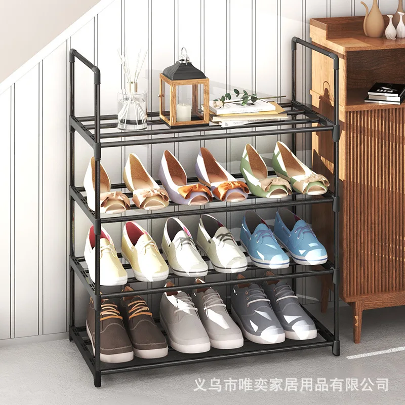 Simple Shoe Rack Dormitory Home Doorway Stainless Steel Shoe Rack Multi