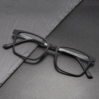 Сверхлегкая квадратная резиновая титановая оправа для очков для близорукости, женская оправа для очков с блокировкой синего света, оптическая оправа для очков по рецепту, мужская 9822 — изображение 2