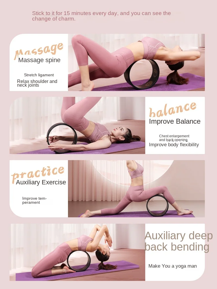 Yoga Pilates Resistance Bands Yoga Massage Ring Set Elastic - Temu
