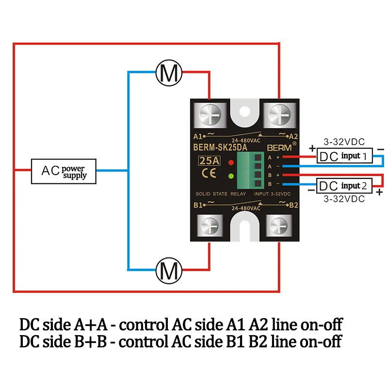 fase monofasica do controle da dobro circuito dobro ssr rele de estado solido 03