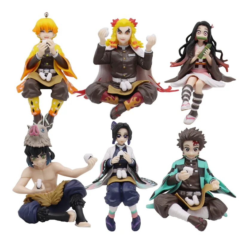 14cm Demon Slayer Anime Figure Kamado Rengoku Kyoujurou Action Figure  Kimetsu no Yaiba Kamado Tanjirou Nezuko Figurine Doll Toys - AliExpress