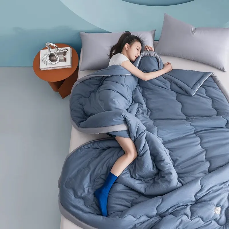 Summer Cool Quilt Pure Water Washes Cotton Air Conditioner Machine Washable Quilt Core Dormitory Single Cooling Blanket