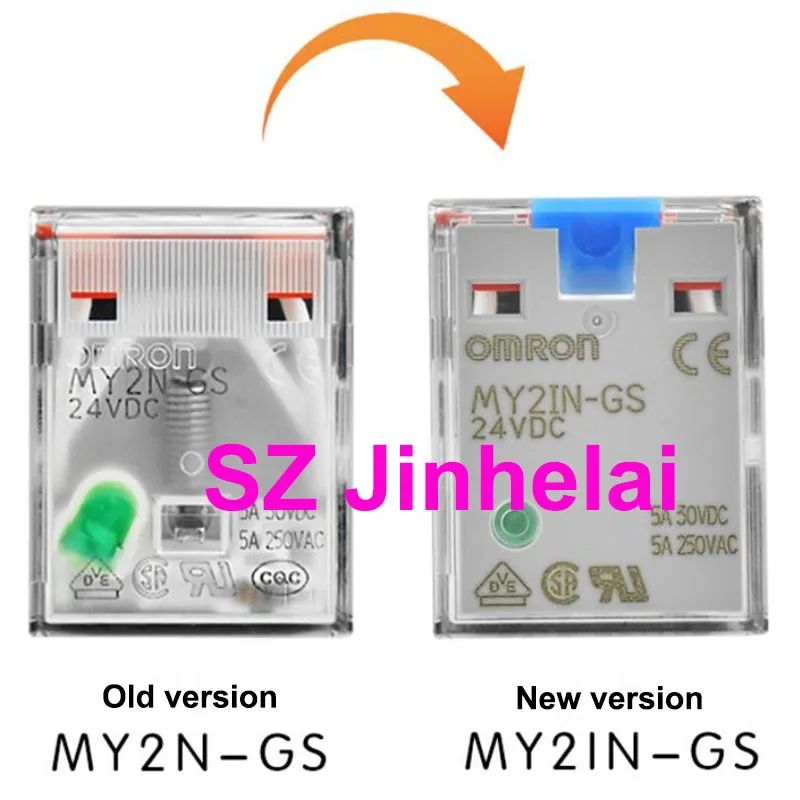 uso geral, MY2IN-GS, MY2IN-D2-GS, 220 V, 240V AC, 24V DC, 10Pcs