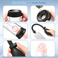 Effektive Penis Pumpe Erweiterung Vakuum Dick Extender Männer Sex Spielzeug Erhöhen Länge Enlarger Männlichen Zug Erotische Erwachsene Sexy Produkt 5