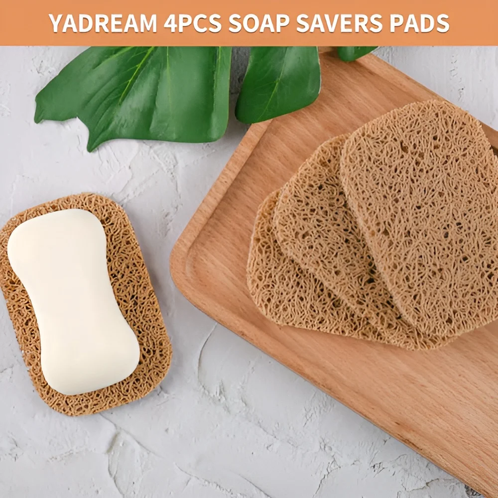 2PCS Soap Holder Pads, Non-Slip Soap Bar Savers Self-Draining Soap Lifting Pads for Soap Dish BPA-Free for Shower Kitchen Bathr 3