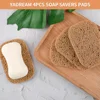 2PCS Soap Holder Pads, Non-Slip Soap Bar Savers Self-Draining Soap Lifting Pads for Soap Dish BPA-Free for Shower Kitchen Bathr 3