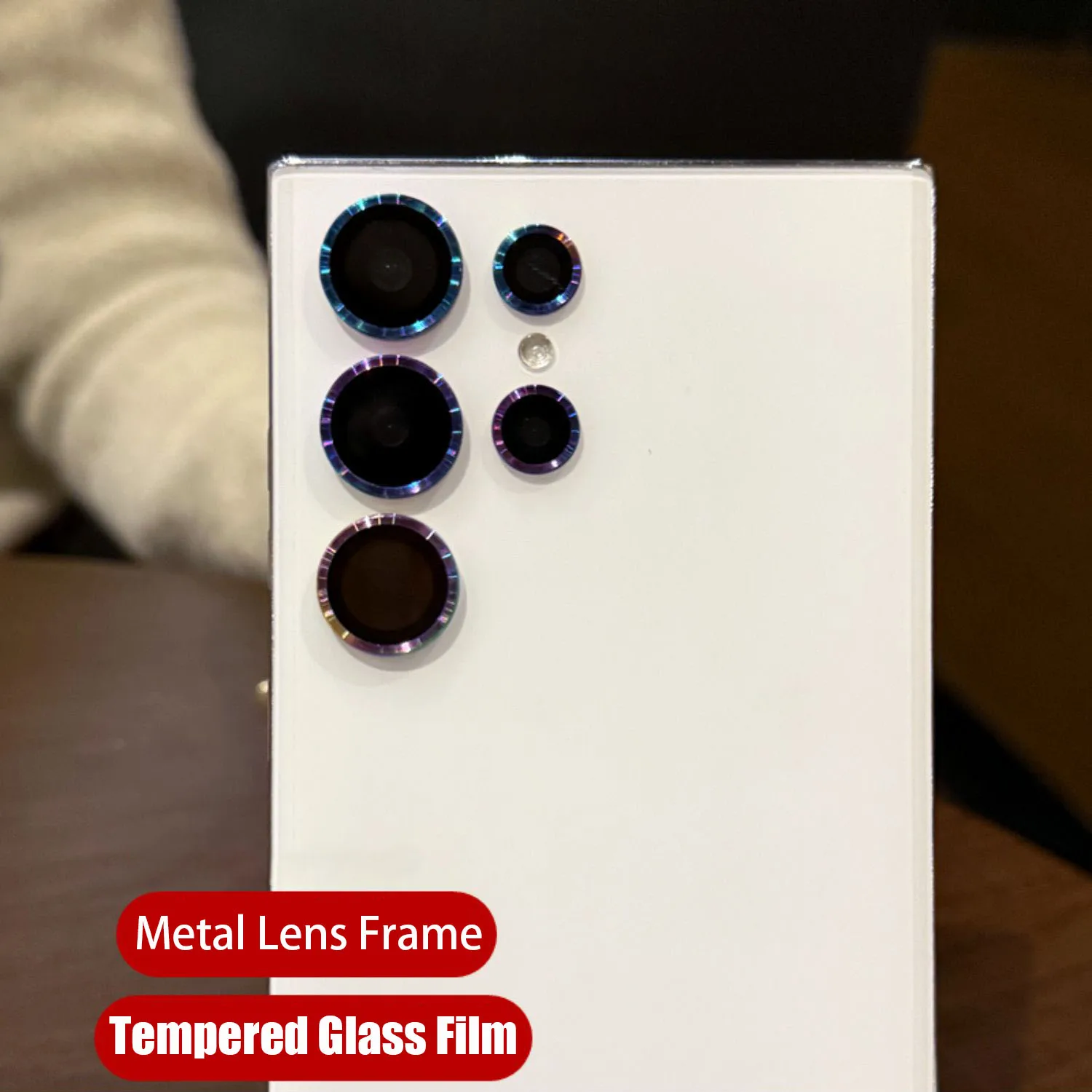 Premium Metal Camera Lens Protector - Tempered Glass Cover and Protection Accessories