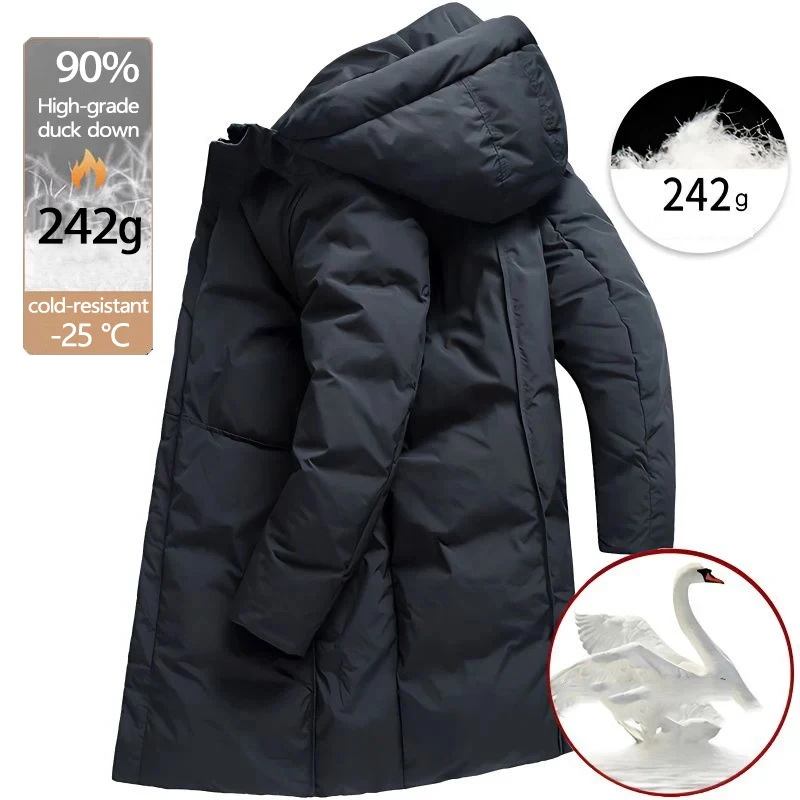 Medium Style Men's Coats Original High Quality White Duck Down Men’s Down Coat Foux Young Man Male Winter Coat Puffer Jackets