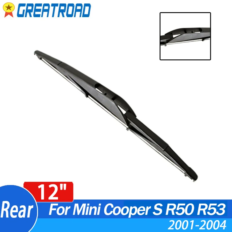 

Wiper 12" Rear Wiper Blade For Mini Cooper S R50 R53 2001 2002 2003 2004 Windshield Windscreen Rear Window