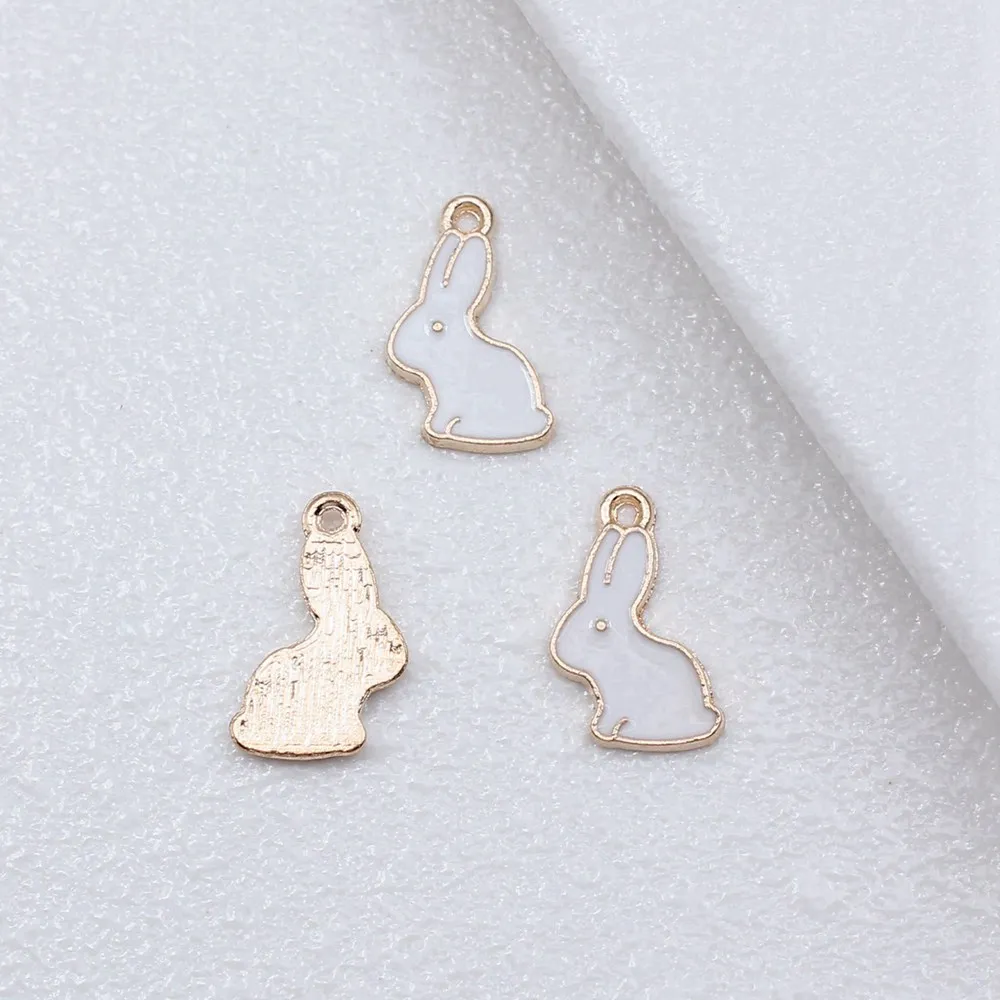 

Vintage Enamel Charms Rabbit Sheep Materials Jewellery Making Supplies