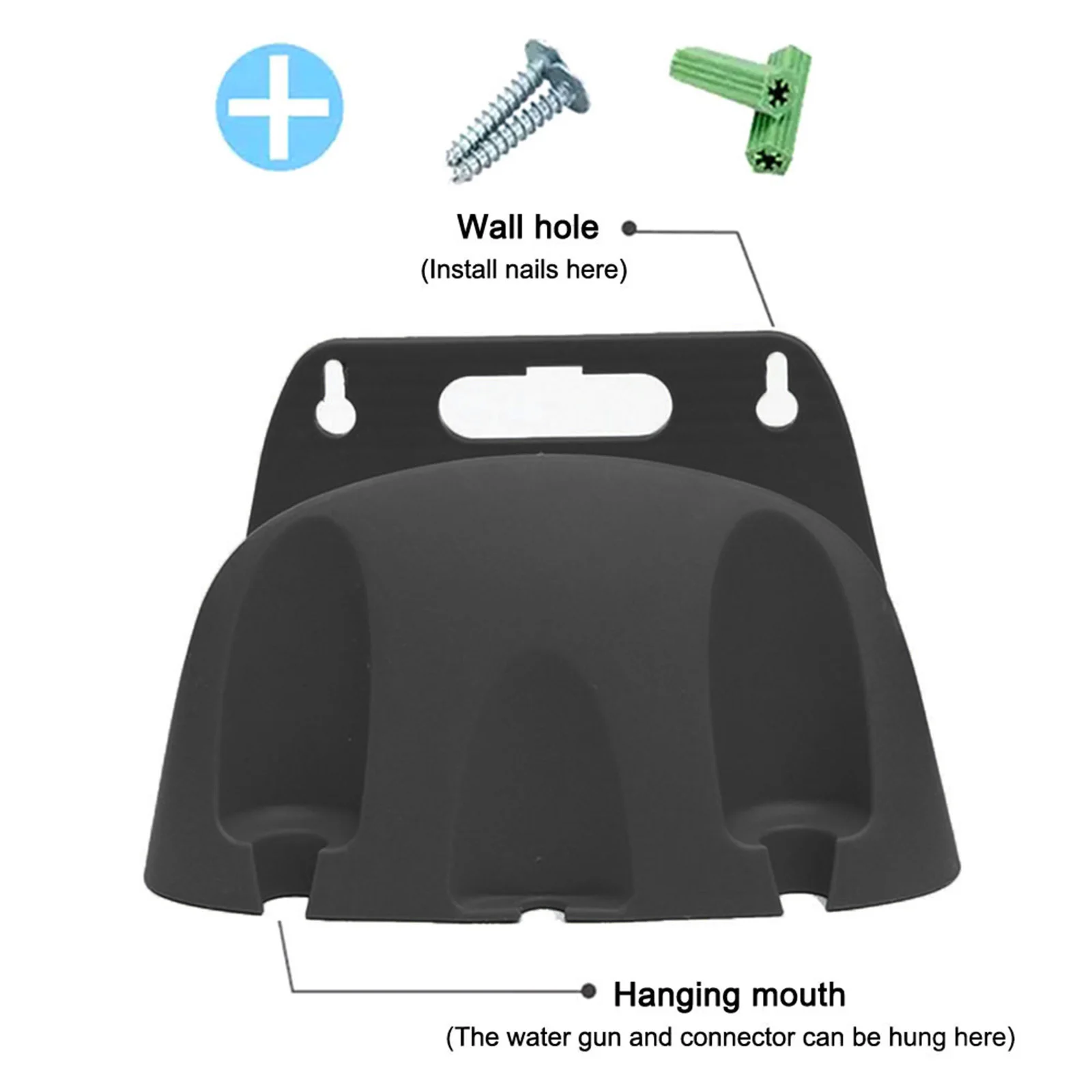 Wall Mount Hose Bracket Garden Hose er Pipe Reel Water Holder Support Storage Bracket for 20M er garden hose hanger,water hose reel rack,water hose organizer,water pipe rack