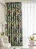 1PC Retro Pastoral Flower Living Room Bedroom Blackout Heat Insulation and Sun Protection New Chinese Oil Painting Style Curtain 4
