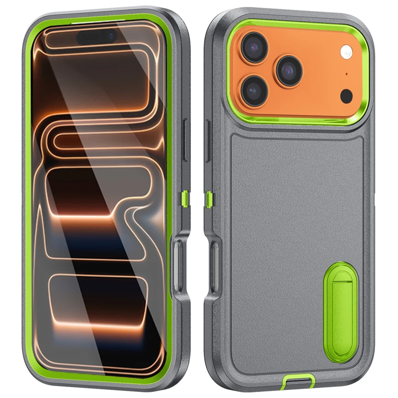 Defender Shockproof Invisible Bracket Armor Matte Case Accessories