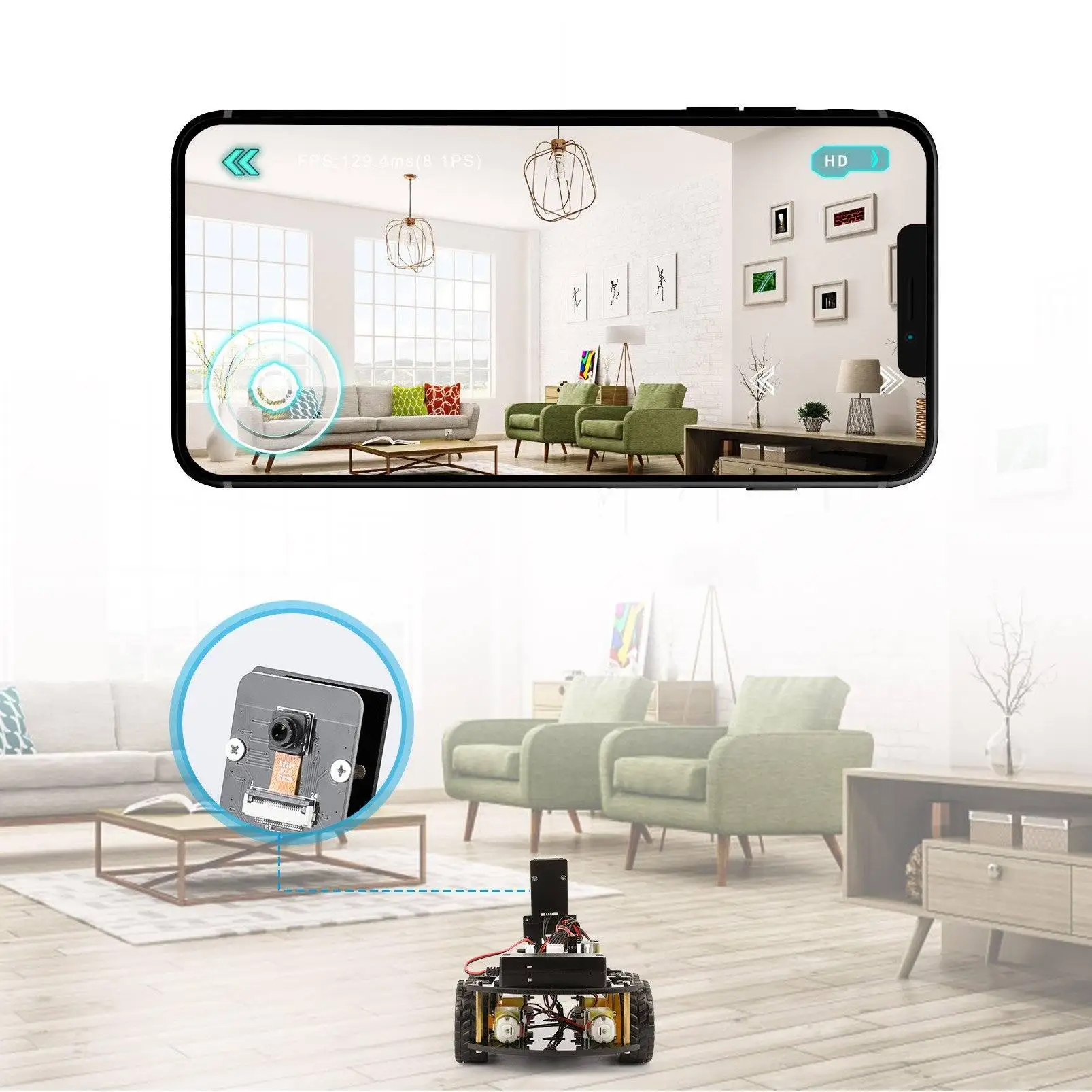 ELEGOO UNO R3 Project Smart Robot Car Kit V4, Intelligent and Educational Toy Car Robotic Kit for Arduino Learner DIY Kit 5