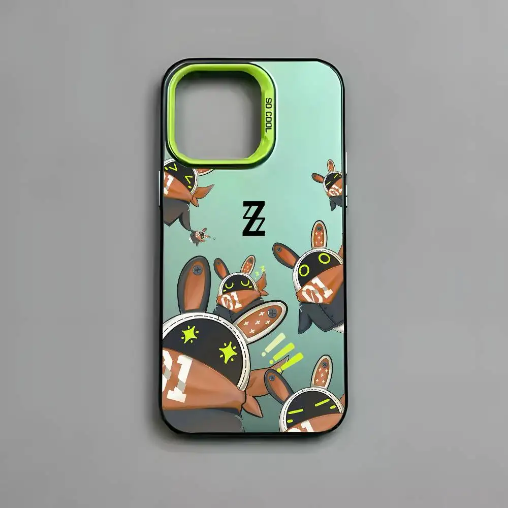 Zenless Zone Zero Bangboo Multicolor Matte Laser Metallic Aurora Phone Case