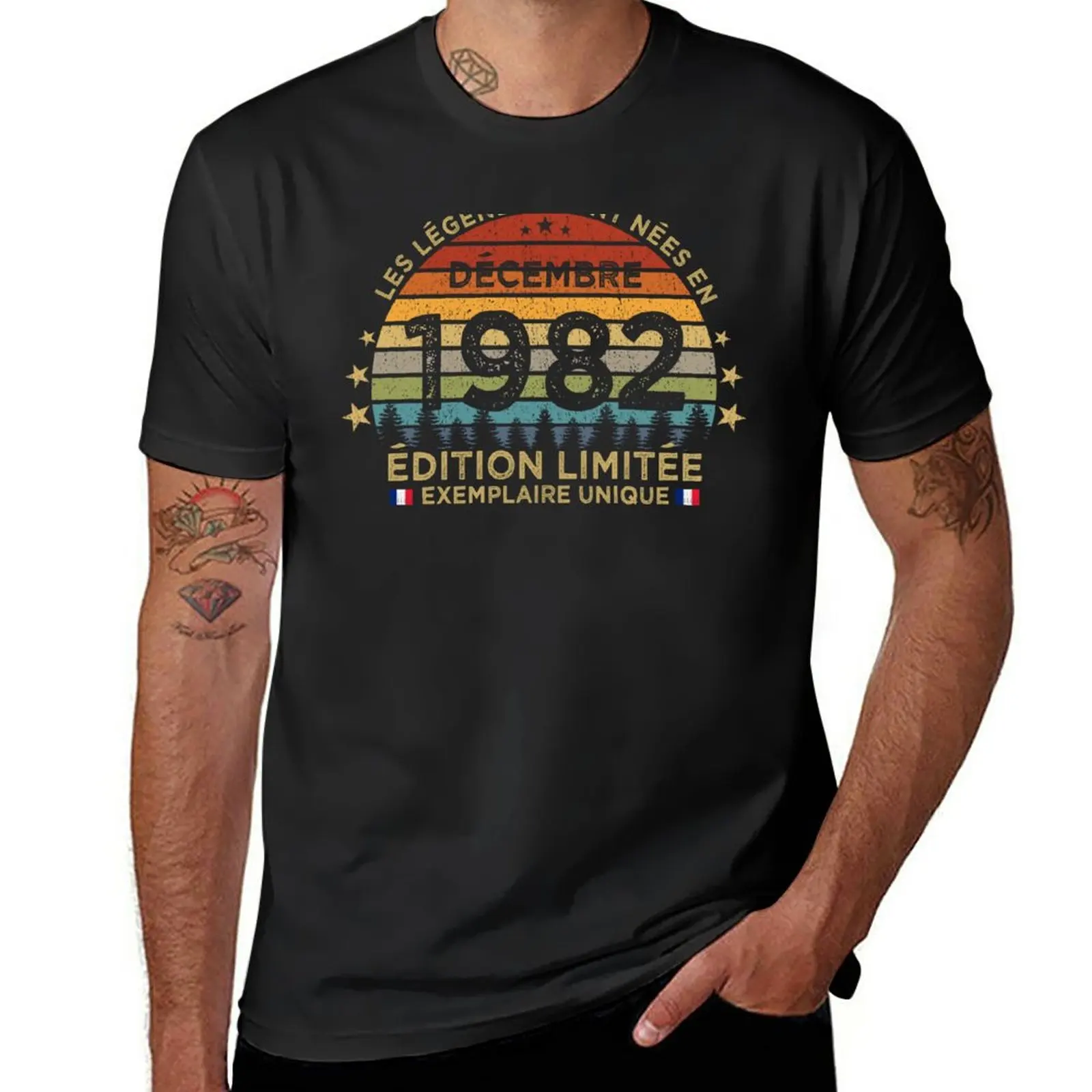 

New Anniversaire 40 Ans Les Legendes Sont Nees en Decembre 1982 T-Shirt hippie clothes funny t shirts mens funny t shirts