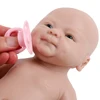 IVITA 14inch Unpainted Full Body Silicone Bebe Reborn Girl "coco" Doll with Magnet Pacifier Lifelike Baby DIY Blank Kids Toys 2