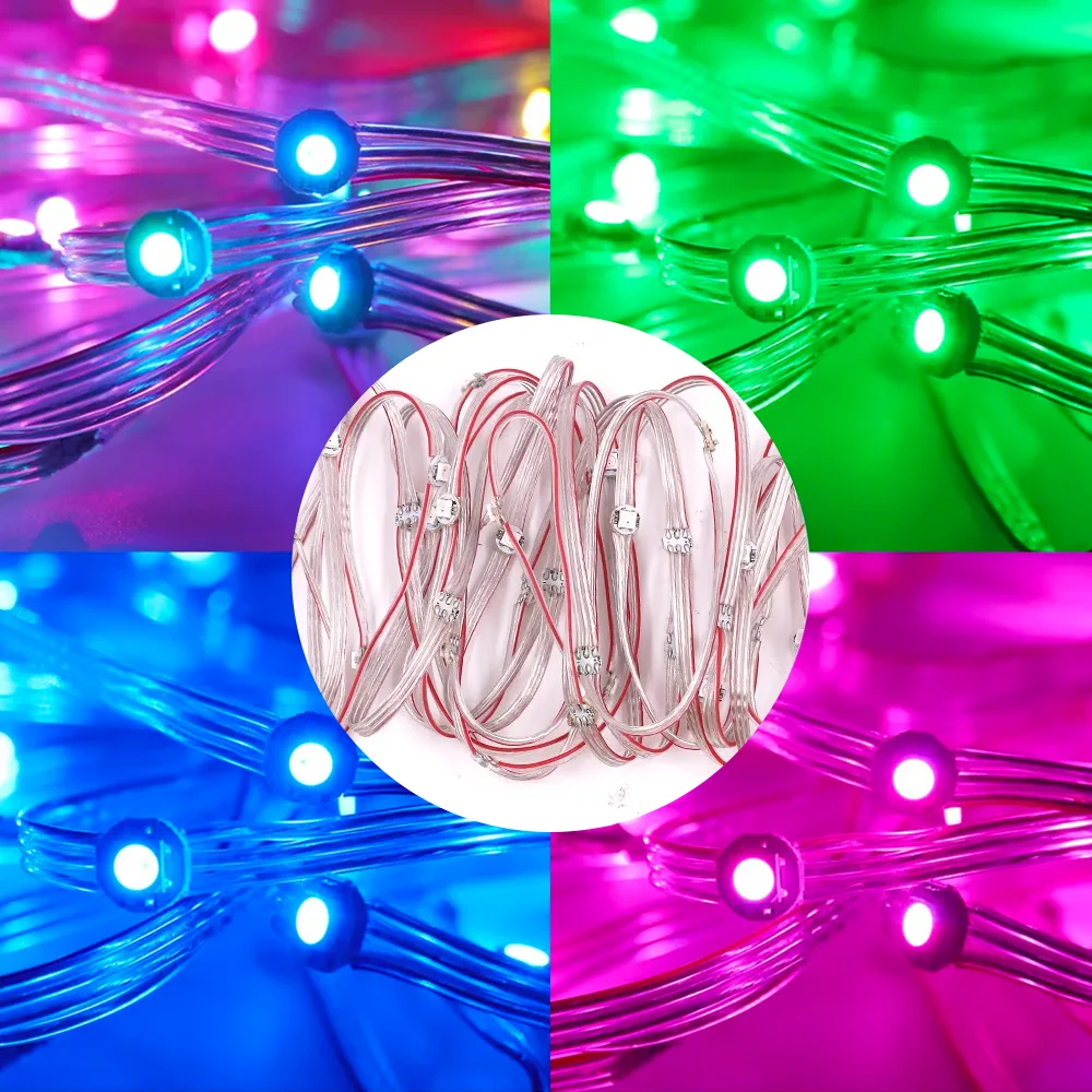 5V WS2812B 개별 제어 가능한 LED 스트링 중성 백색 WWA 픽셀 모듈 라이트 패널 미니 보드 5V LED 모듈 스트링 5050