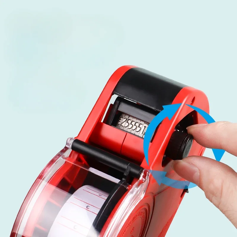 Description Picture 4 of itemMX-5500 8 Digits Handheld Price Tag Gun with 1 Ink Coding Machine Price Label Gun for Retail Stores Supermarket $ € £ ₽ Kg