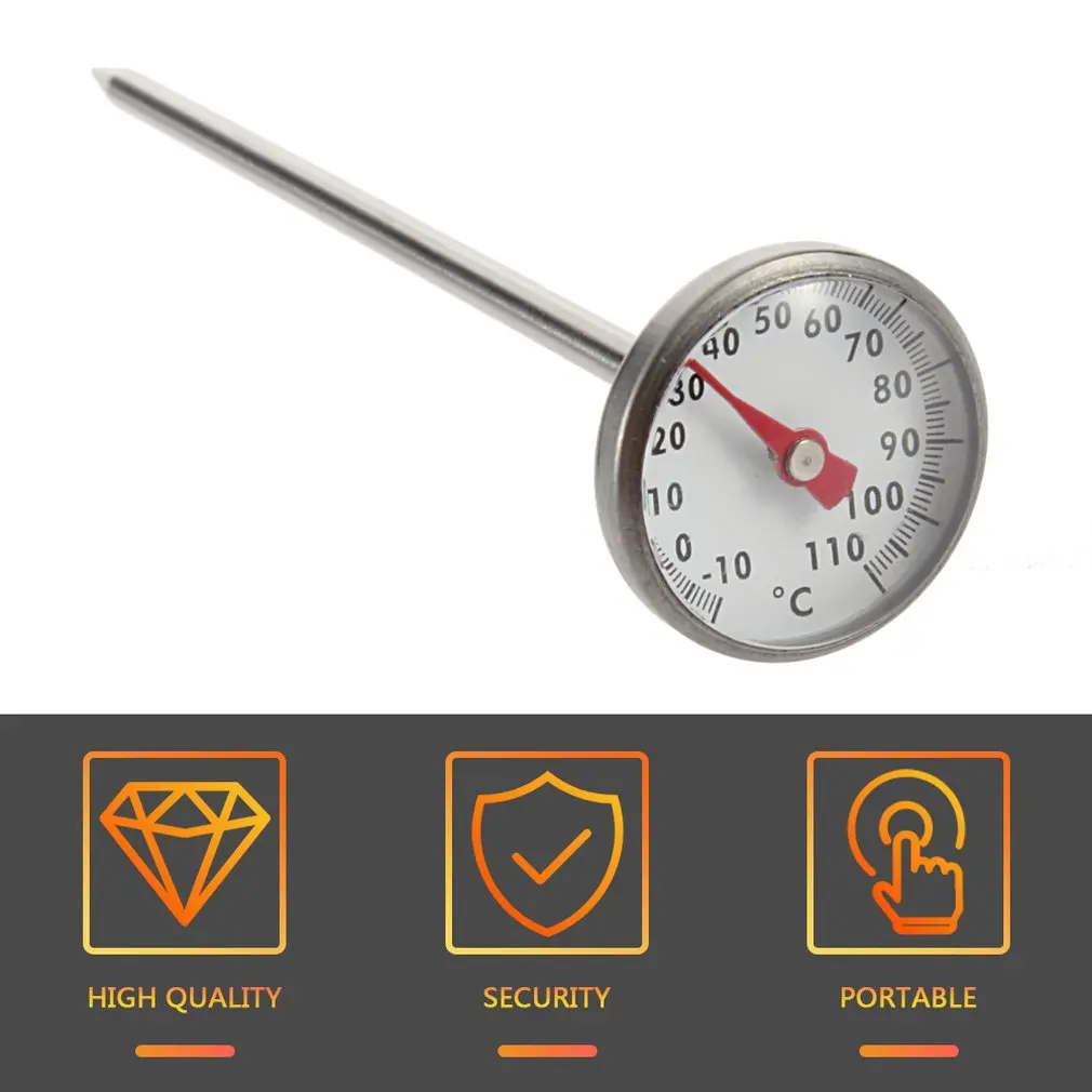 

-10~110 Celsius Degree Kitchen Cooking Quick Response Instant Read Craft Thermometer Meter Measurement Tools Stainless Steel