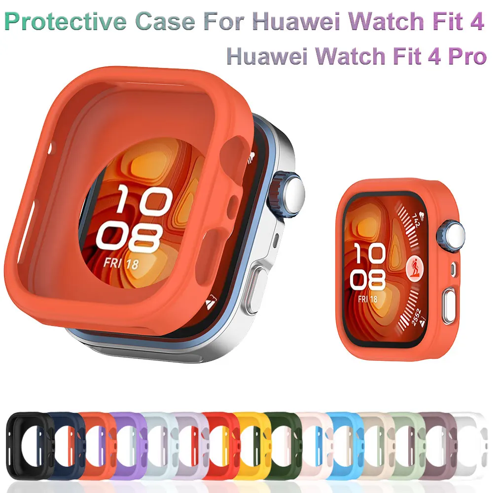 Durable Silicone Protective Case for Smartwatch with Screen Protector