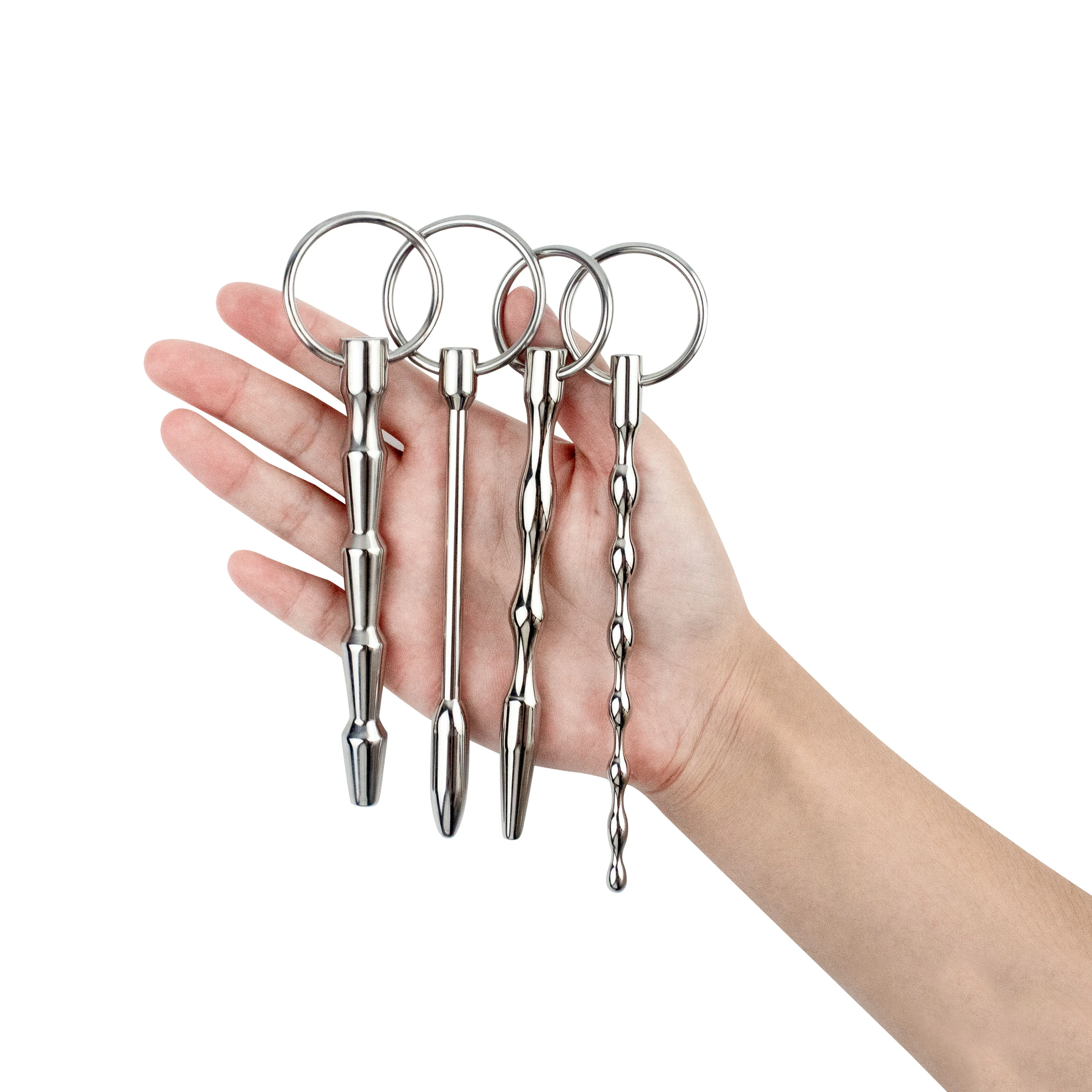 Stainless Steel Penis Dilator Plug Sounding Urethral Plug Beads Dilator Tube Stretching Plugging Rod Horse Eye Expander Sex Toys