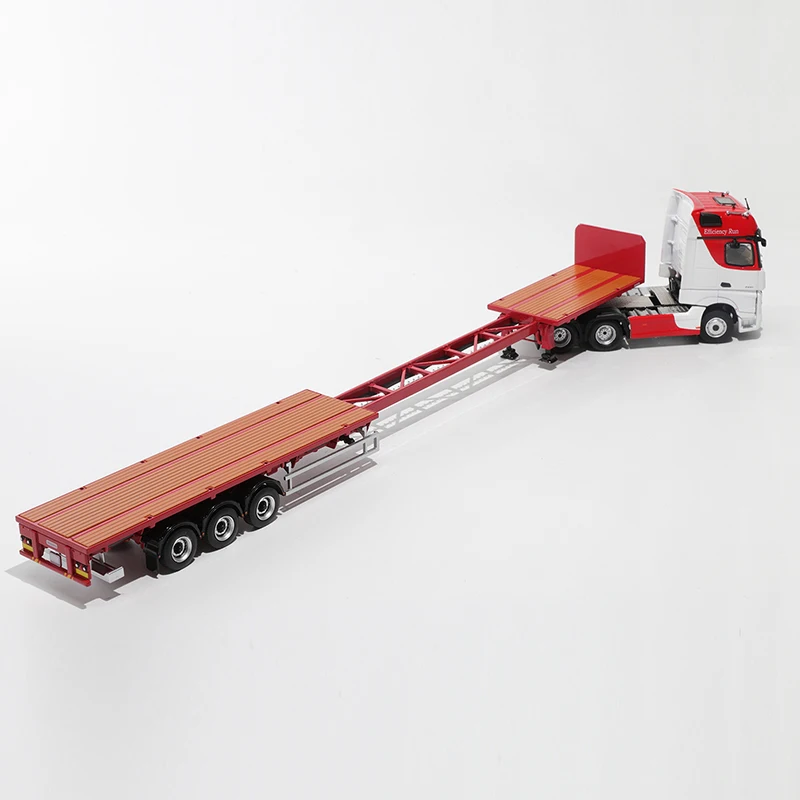 Pre-sale GCD 1:64 ACTROS GIGASPACE 6*2 Sattelzugmaschine & Scalable Trailer Alloy Mode Car 