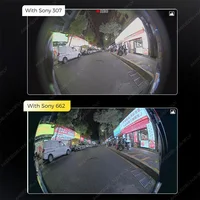 DUDUAUTO 360 °   Caméra panoramique 1080P AHD pour Sony 662, arrière avant gauche droite autour de la vue, accessoires de voiture pour Radio android de voiture 4