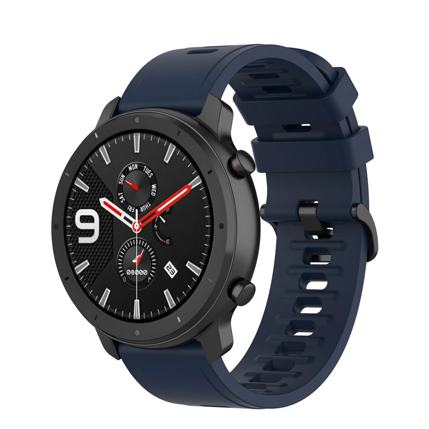 Versatile Silicone Watch Strap in Multiple Sizes