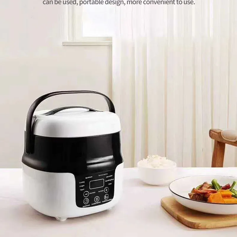 Electric Lunch Box 12V or 24V Rice Cooker Multicooker Soup Porridge Cooking Food Steamer 2L Portable Car Truck Rice Cooker