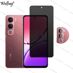 Protezione in Vetro Temperato Anti-Spy Premium con Pellicola per Lente della Fotocamera per Smartphone da 6,68 Pollici