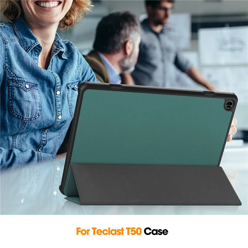 Coque For Teclast T50 Tablet Fold PU Leather Protective Hard PC Tablet Case For Teclast M40 Plus P40HD P30S T 50 Smart Cover_voghion.com