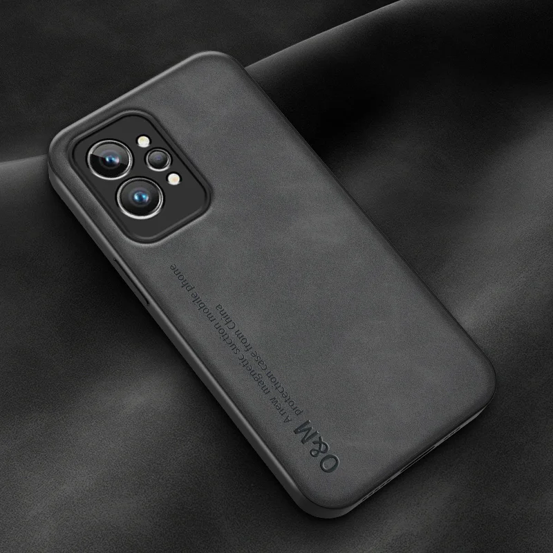 Luxurious Magnetic Leather Phone Case with Built-in Magnet and Soft Cover